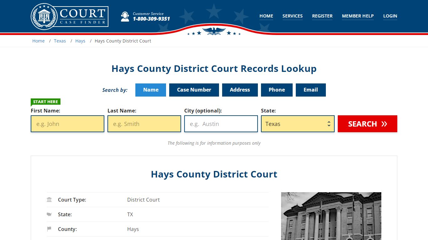 Hays County District Court Records Lookup - CourtCaseFinder.com