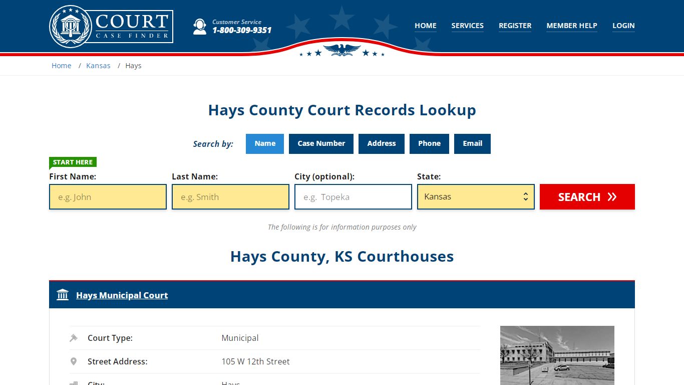 Hays County Court Records | KS Case Lookup